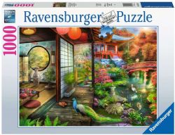 RAVENSBURGER CASSE-TÊTE 1000 PIÈCES - SALLE DE THÉ ET JARDIN JAPONAIS #17497